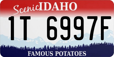 ID license plate 1T6997F
