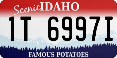 ID license plate 1T6997I