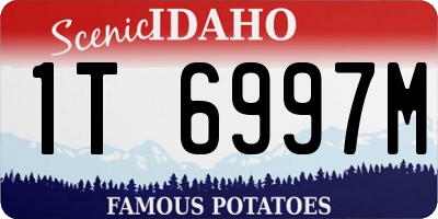 ID license plate 1T6997M