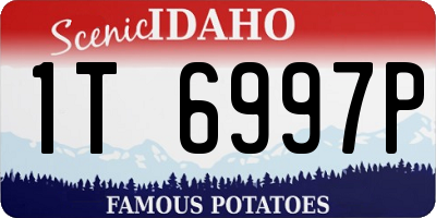 ID license plate 1T6997P