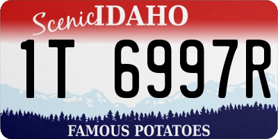ID license plate 1T6997R