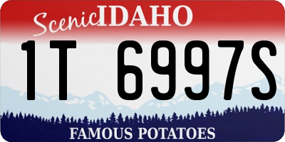 ID license plate 1T6997S