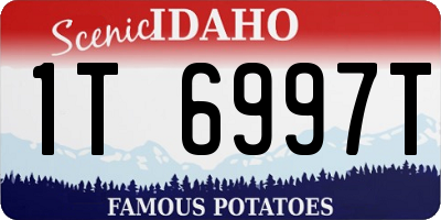 ID license plate 1T6997T