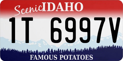 ID license plate 1T6997V