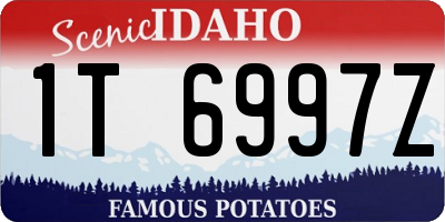 ID license plate 1T6997Z