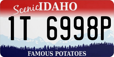 ID license plate 1T6998P