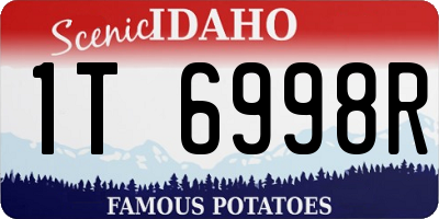 ID license plate 1T6998R