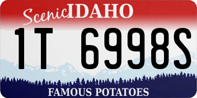 ID license plate 1T6998S