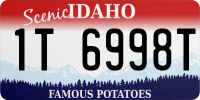 ID license plate 1T6998T