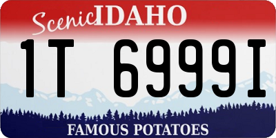 ID license plate 1T6999I