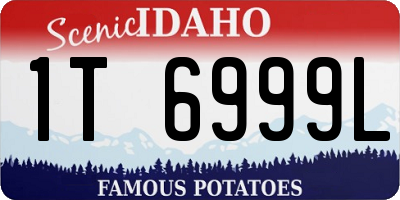 ID license plate 1T6999L