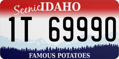 ID license plate 1T6999O
