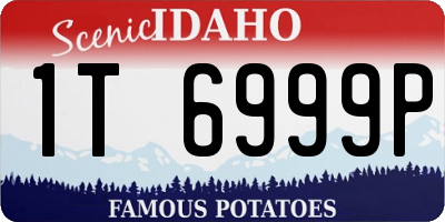 ID license plate 1T6999P