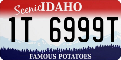 ID license plate 1T6999T