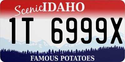 ID license plate 1T6999X