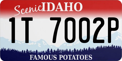 ID license plate 1T7002P