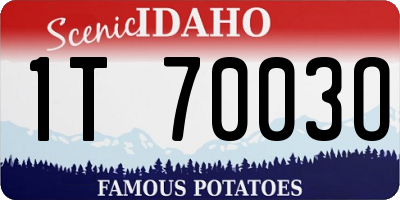 ID license plate 1T7003O