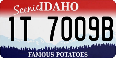 ID license plate 1T7009B