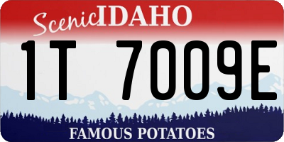 ID license plate 1T7009E