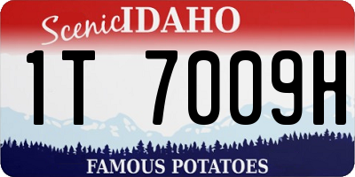 ID license plate 1T7009H