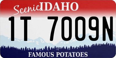 ID license plate 1T7009N