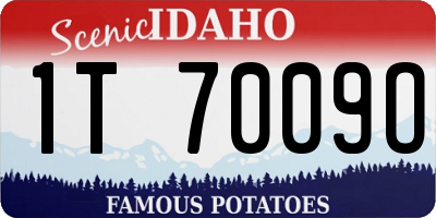 ID license plate 1T7009O