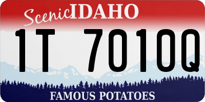 ID license plate 1T7010Q