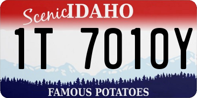 ID license plate 1T7010Y