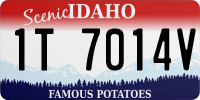 ID license plate 1T7014V