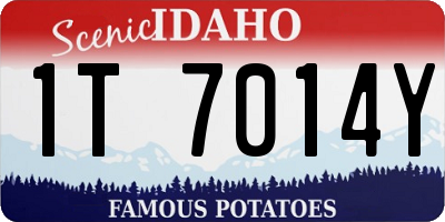 ID license plate 1T7014Y