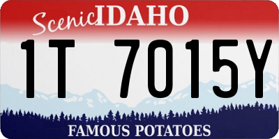 ID license plate 1T7015Y
