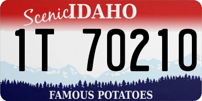 ID license plate 1T7021O