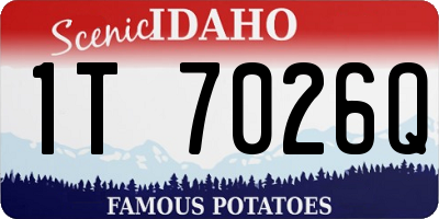ID license plate 1T7026Q