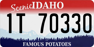 ID license plate 1T7033O