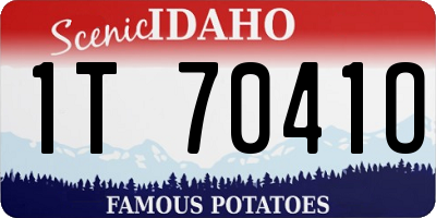 ID license plate 1T7041O
