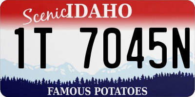 ID license plate 1T7045N