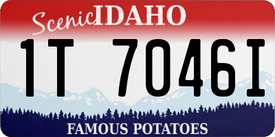 ID license plate 1T7046I