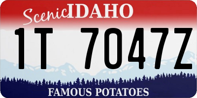 ID license plate 1T7047Z
