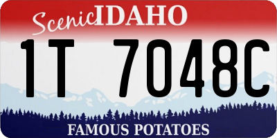 ID license plate 1T7048C