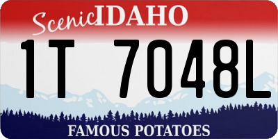 ID license plate 1T7048L