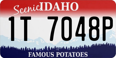 ID license plate 1T7048P