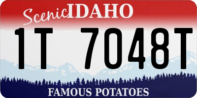 ID license plate 1T7048T
