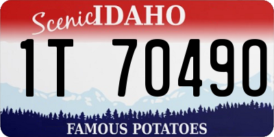 ID license plate 1T7049O