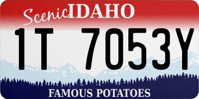 ID license plate 1T7053Y