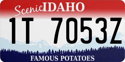 ID license plate 1T7053Z