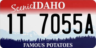 ID license plate 1T7055A