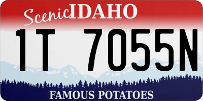 ID license plate 1T7055N