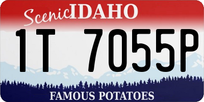 ID license plate 1T7055P