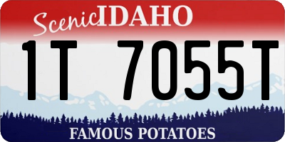 ID license plate 1T7055T