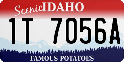 ID license plate 1T7056A